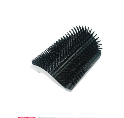Black bristle brush on a white background